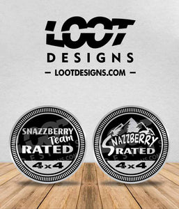 SNAZZBERRY RATED Badge for Offroad Vehicle