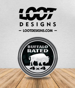 BUFFALO RATED Badge for Offroad Vehicle