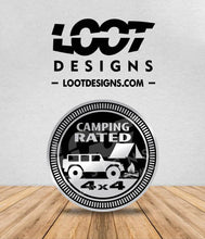 Load image into Gallery viewer, CAMPING RATED Badge for Offroad Vehicle
