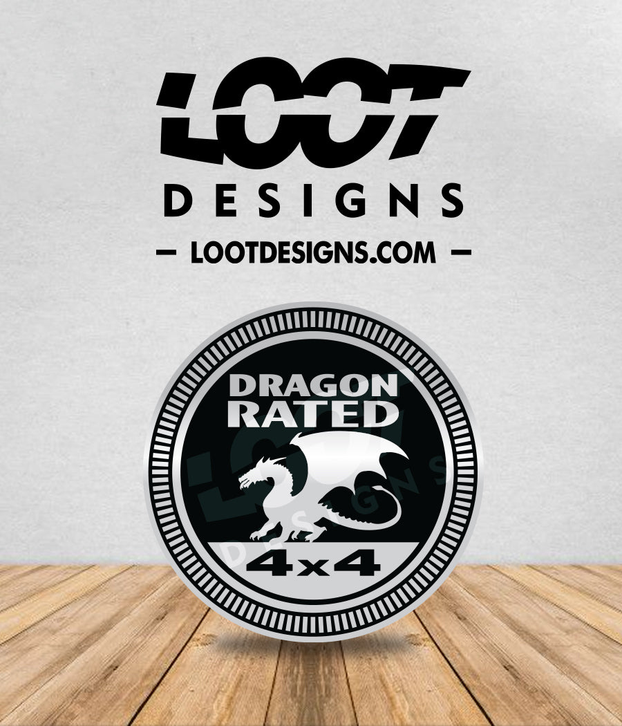 DRAGON RATED Badge for Offroad Vehicle