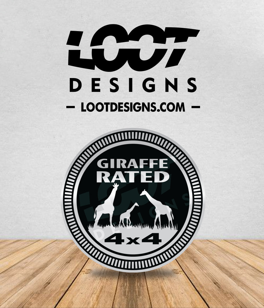 GIRAFFE RATED Badge for Offroad Vehicle