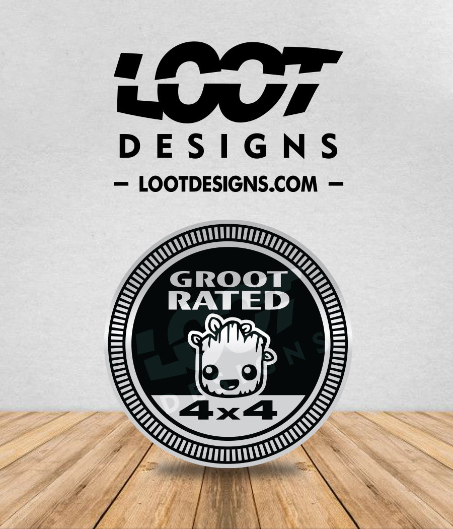 GROOT RATED Badge for Offroad Vehicle