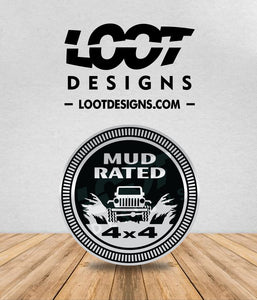 MUD RATED Badge for Offroad Vehicle