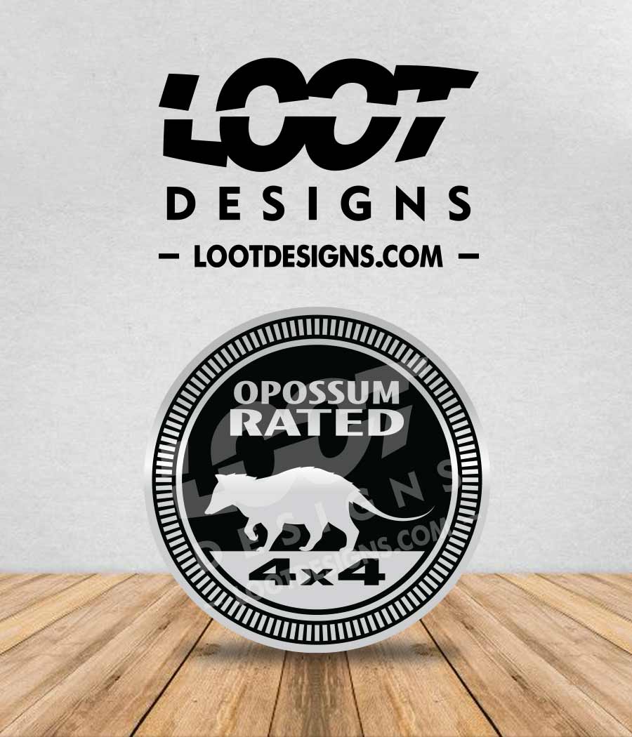 OPOSSUM RATED Badge for Offroad Vehicle