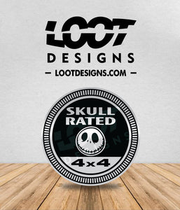 SKULL RATED Badge for Offroad Vehicle