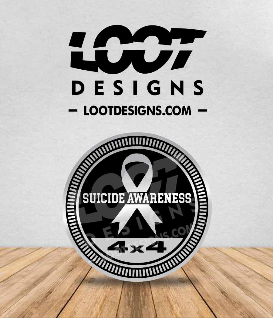 SUICIDE AWARENESS Badge for Offroad Vehicle