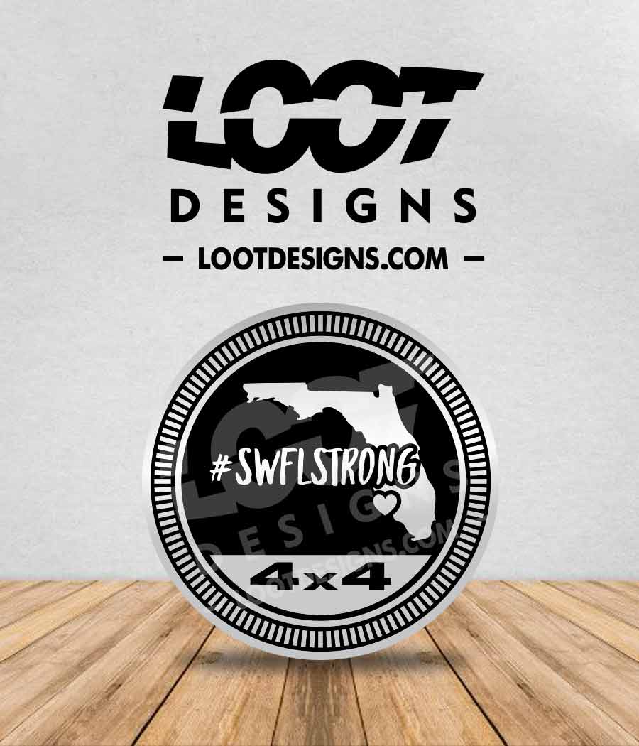 #SWFLSTRONG Badge for Offroad Vehicle
